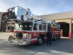 1997 Simon Duplex 4Dr Saulsbury/LTI 75’ Tower Ladder Platform full